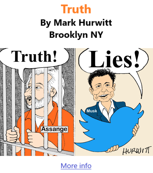 BlackCommentator.com Issue 936: Truth - Political Cartoon By Mark Hurwitt, Brooklyn NY