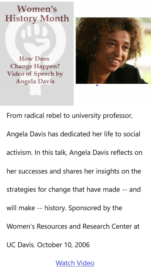 BlackCommentator.com Mar 9, 2023 - Issue 946:  How Does Change Happen? - Women's History Month - A Video Speech by Angela Davis