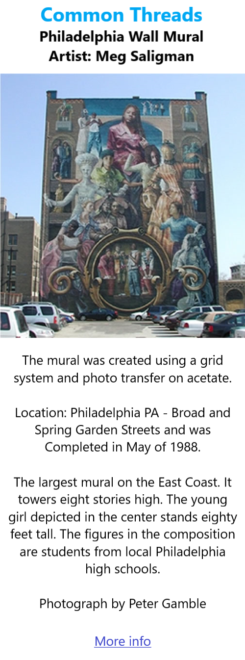 BlackCommentator.com Apr 4, 2024 - Issue 995: Common Threads - Philadelphia Wall Mural